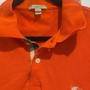 Burberry Men's Vibrant Orange Polo
